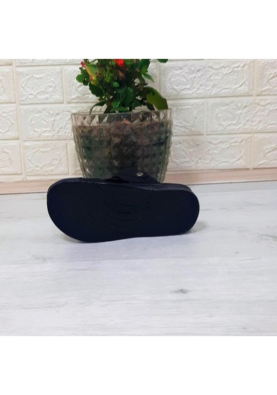 Fiyra Kajma Siyah Renk Erkek Çocuk Günlük Terlik 001