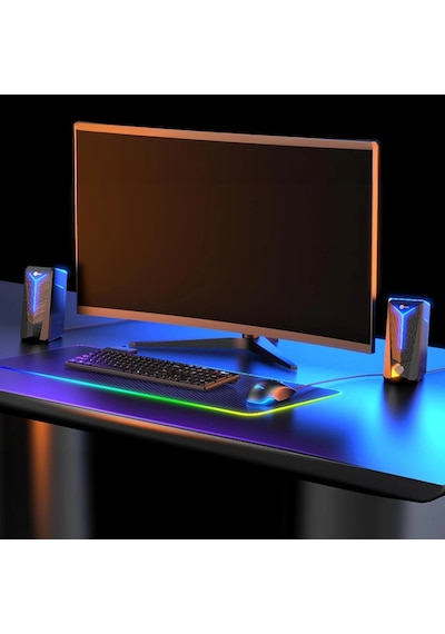 Lecoo Rgb Bilgisayar Hoparlörü - Ds104 Kablolu 1+1 Bilgisayar Rgb Oyuncu Hoparlörü