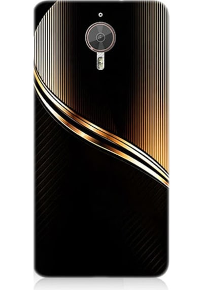 General Mobile Discovery Gm5 Plus Uyumlu Altın Şerit Desenli Silikon Kılıf