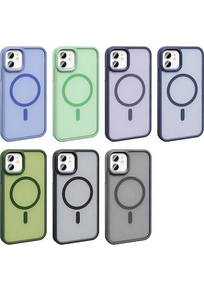 Apple Uyumlu iPhone 11 Kılıf Magsafe Şarj Özellikli Mat Arka Yüzey Sio Kapak