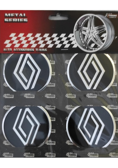 Renault Yeni Alüminyum Yapıştırma Jant Göbeği 4 Lü 60Mm