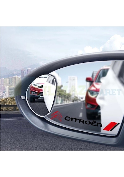 Citroen Logo Kapı Kolu Jant Yan Ayna Oto Sticker Yapıştırma 4 Ad 13 X 1,5 Cm