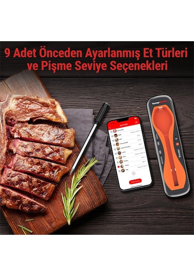 Thermopro Tp960 Bluetooth, Digital,tek Problu Profesyonel Et Termometresi