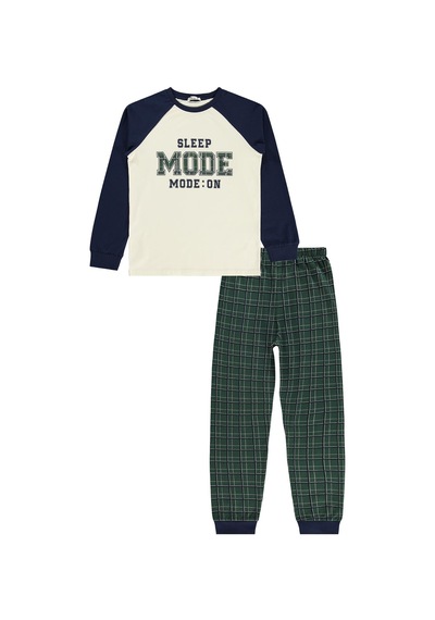 Civil Boys Mode Baskılı 10-13 Yaş Pijama Takımı - Lacivert