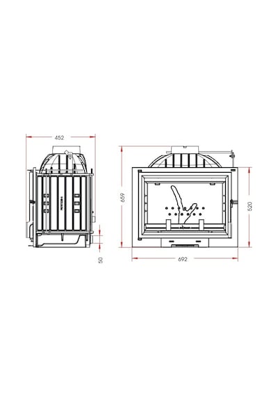 Invicta 700 Philos Klapeli Şömine Haznesi 9771-02