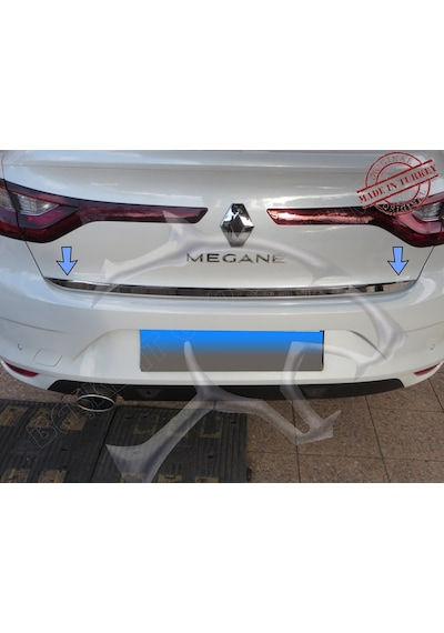 Renault Megane 4 Sedan Krom Formlu Bagaj Alt Çıtası 2016 Üzeri