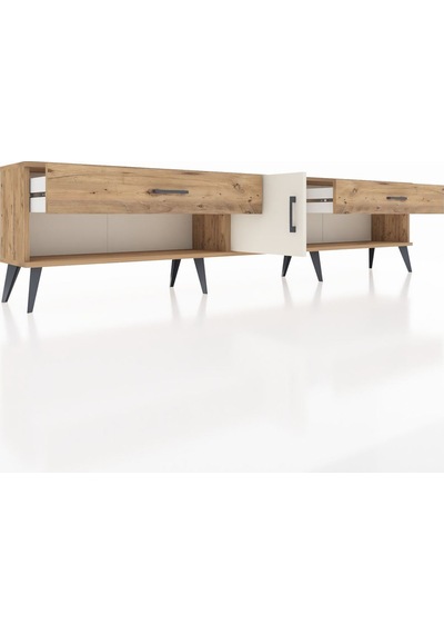 Arges Tv Ünitesi Tek Raflı 2 Çekmeceli Tek Kapaklı 220x30x51 Çam-aytaşı/çam Aytası/atlas Çam - Atlas Çam Arges Tv Ünitesi Tek Raflı 2 Çekmeceli Tek Kapaklı 220x30x51 Çam-aytaşı/çam Aytası/atlas Çam - Atlas Çam