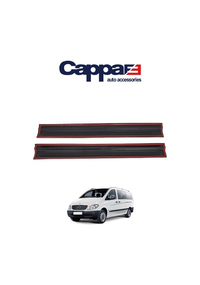 Cappafe Mercedes Vito W639 Kapı Eşiği Koruma Abs Mat Siyah 2 P N11.1915