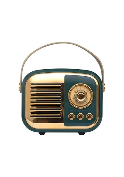 Mikado Md-24bt Echoes 3w 800mah Yeşil Usb+tf Kart+bluetooth Destekli Klasik Retro Müzik Kutusu