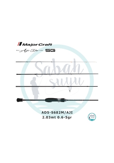 Major Craft 5g Ajido Ad5-s682m/ajı 2.03mt 0.6-5gr 2p Lrf Kamış