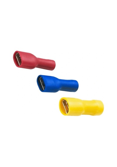Tpfd - 2638 1.5-2.5mm2 Tam İzoleli Dişi Faston Tip Kablo Ucu Mavi - 100 Adet