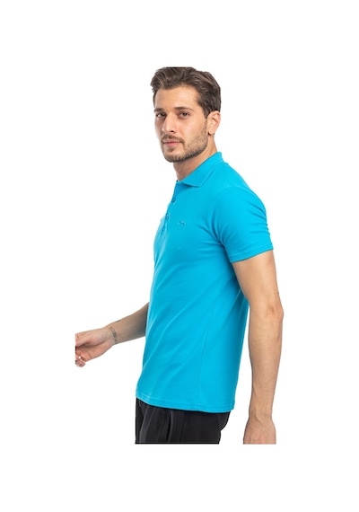Slazenger SOHO I Erkek Polo Yaka Turkuaz Tişört