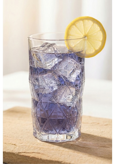 Lav Keops Cam Meşrubat Bardağı 6'lı 460 ml (Büyük Su/Kokteyl/Soğuk Kahve Bardağı )