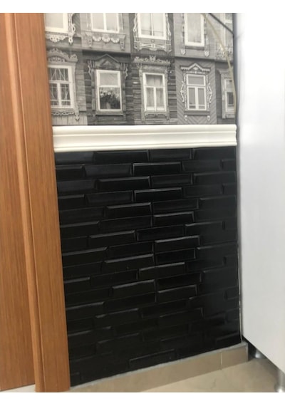 Beyaz 8Cm-117Cm 4 Adet Yapışkanlı Çıta Çerçeve Esnek Süpürgelik (469443754)