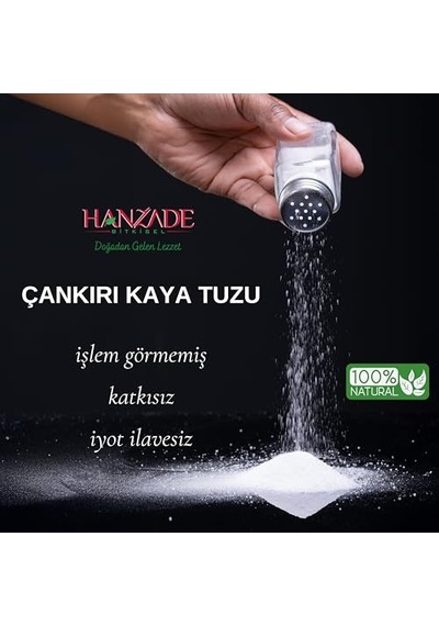 Yemeklik Kristal Kaya Öğütülmüş Tuz Çankırı 1kg