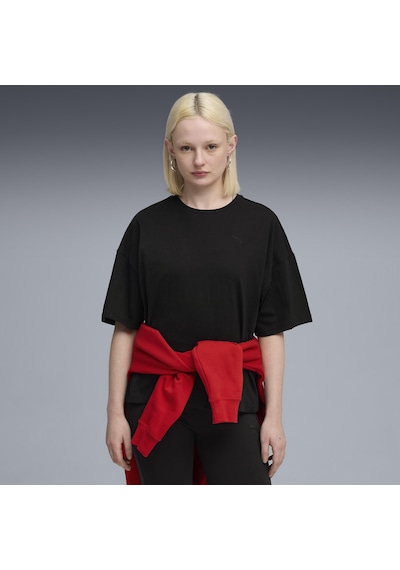 Puma Her Oversized Tee Kadın Yetişkin T-shirt SIYAH