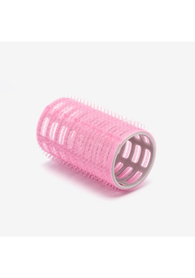 Croc 1202 Pembe Cırtlı Bigudi 6lı Çap 3,5cm +10lu Plastik Saç Pensi Pembe