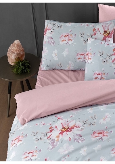 Mystory Home Rose Lastikli Çarşaflı Çift Kişilik Nevresim Takımı