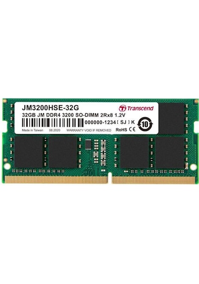 Transcend JM3200HSE-32G 32 GB DDR4 3200 MHz CL22 Notebook Ram