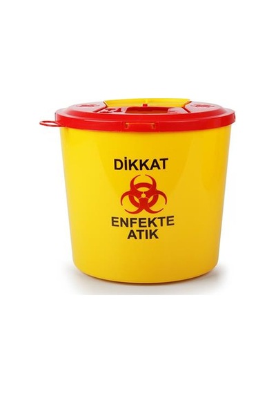 Omnisoft Tıbbi Atık Plastik Çöp Kovası 5 Lt