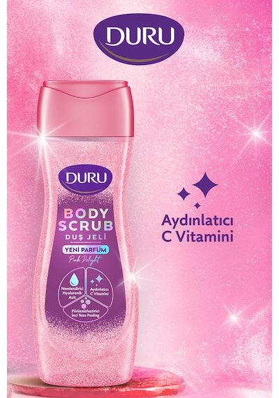 Duru Body Scrub Pink Delight & Ice Light Duş Jeli 2x450 Ml Diğer