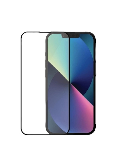 Apple Uyumlu   iPhone 13 Tam Kaplayan Kırılmaz Temperli Ekran Koruyucu Cam
