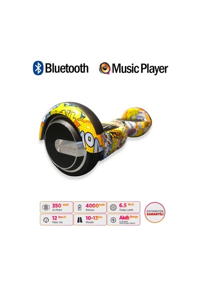 Citymate Elektrikli Kaykay Hoverboard Akıllı Denge 6.5 Inch + Hoverkart + Çanta Extrem Paket D25