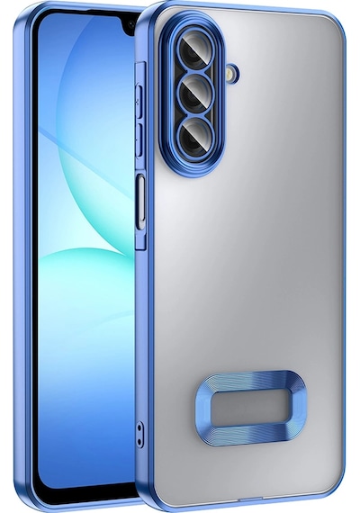 Samsung Uyumlu Galaxy A17 Kılıf Kamera Korumalı Logo Gösteren Zore Omega Kapak Çok Renkli