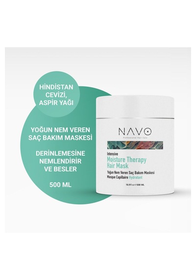 Yoğun Nem Veren Saç Maskesi Moisture Therapy Hair Mask 500 Ml