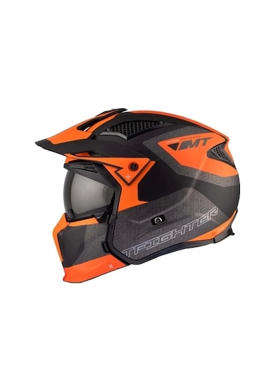 Mt Helmets Streetfighter Sv S Totem B4 Motosiklet Kaskı Mat Turuncu