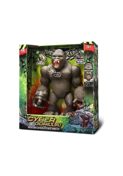 37108 Sunman Jurassic Clash Mega Canavar Siber Goril Figürü - Aıaı-890254 1 Adet
