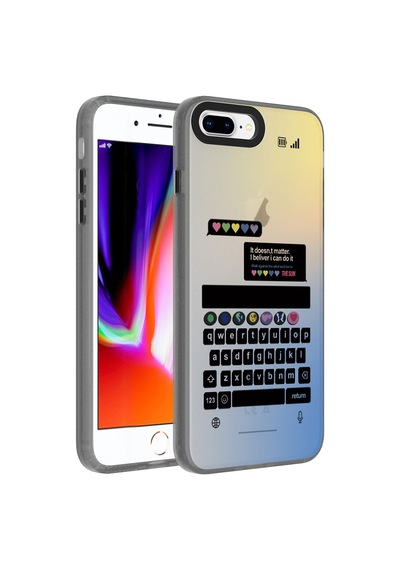 Apple Uyumlu iPhone 7 Plus Kılıf Desenli Kamera Çıkıntılı Have A Nice Day Temalı