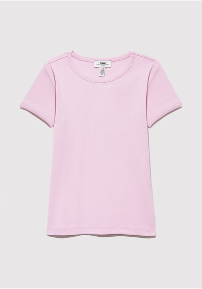 Mavi - Fitilli Pembe Basic Tişört 7610260-86953 Pembe