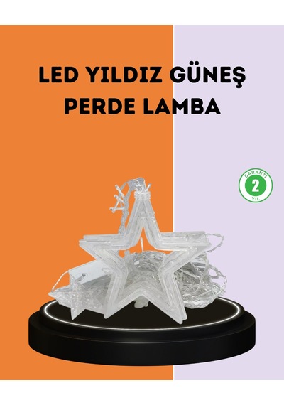 3x3 Metre Yıldız Peri Led Perde Işık Romantik Deko Erıled-1-43df2
