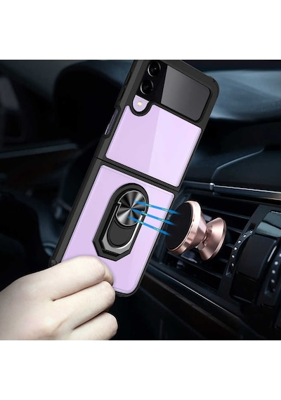 Samsung Uyumlu Galaxy Z Flip 3 Kılıf Zore Mola Kapak Lacivert