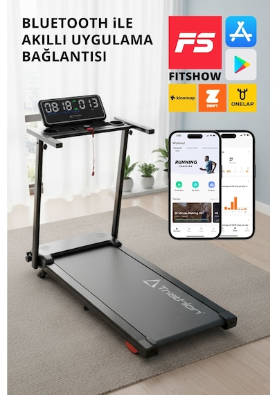 T-229 Katlanabilir Koşu Bandı / Lcd Led Ekran /bluetooth Ve Hoparlör/2hp Güç 10 Km Hız/ Nabız Ölçme