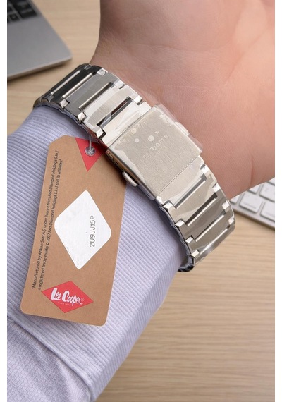 Lee Cooper Nişan Ve Damatlara Özel Bileklik Hediyeli 2 Yıl Garantili Erkek Kol Saati Elc.08271.360 Gümüş