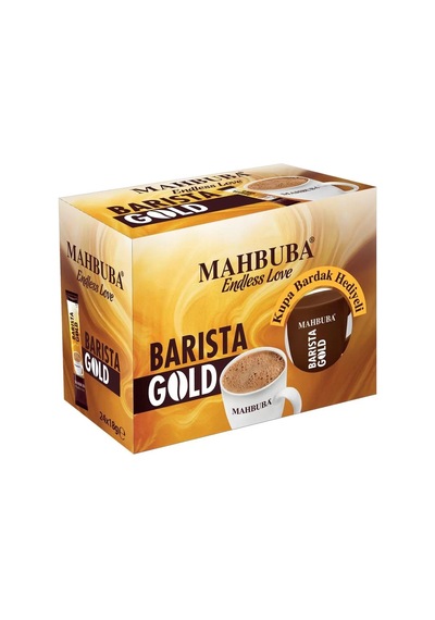Mahbuba Barista Gold Kahve Kupa Bardak Hediyeli 24x18gr Hazır