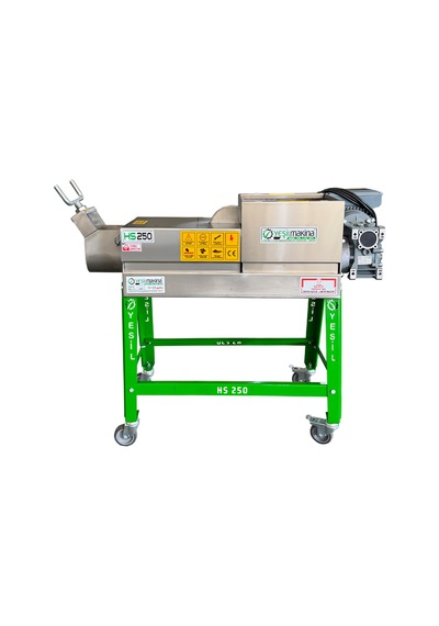 Yeşil Makina Helezonlu Üzüm Sıkma ve Şıra Makinesi 250 kg/saat