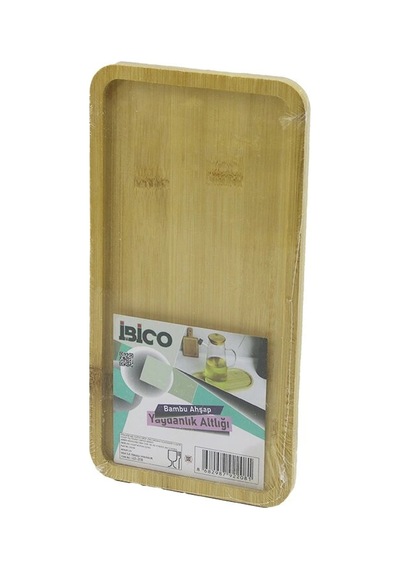 Dikdörtgen Ahşap Bambu Yağdanlık Altlık Mini Tepsi 12 X 23.4 X 0.8cm 5468 Çok Renkli