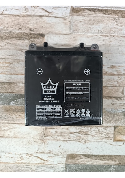 Ortec 12n5 12v 5ah Ü/y 2025 Motosiklet Aküsü