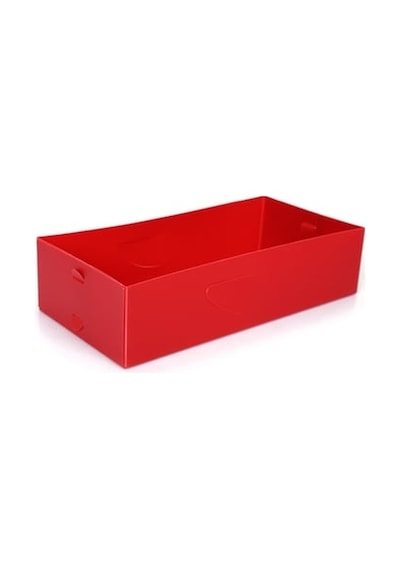 Çekmece İçi Düzenleyici 2 Adet Kutu Kırmızı 30x15x7cm