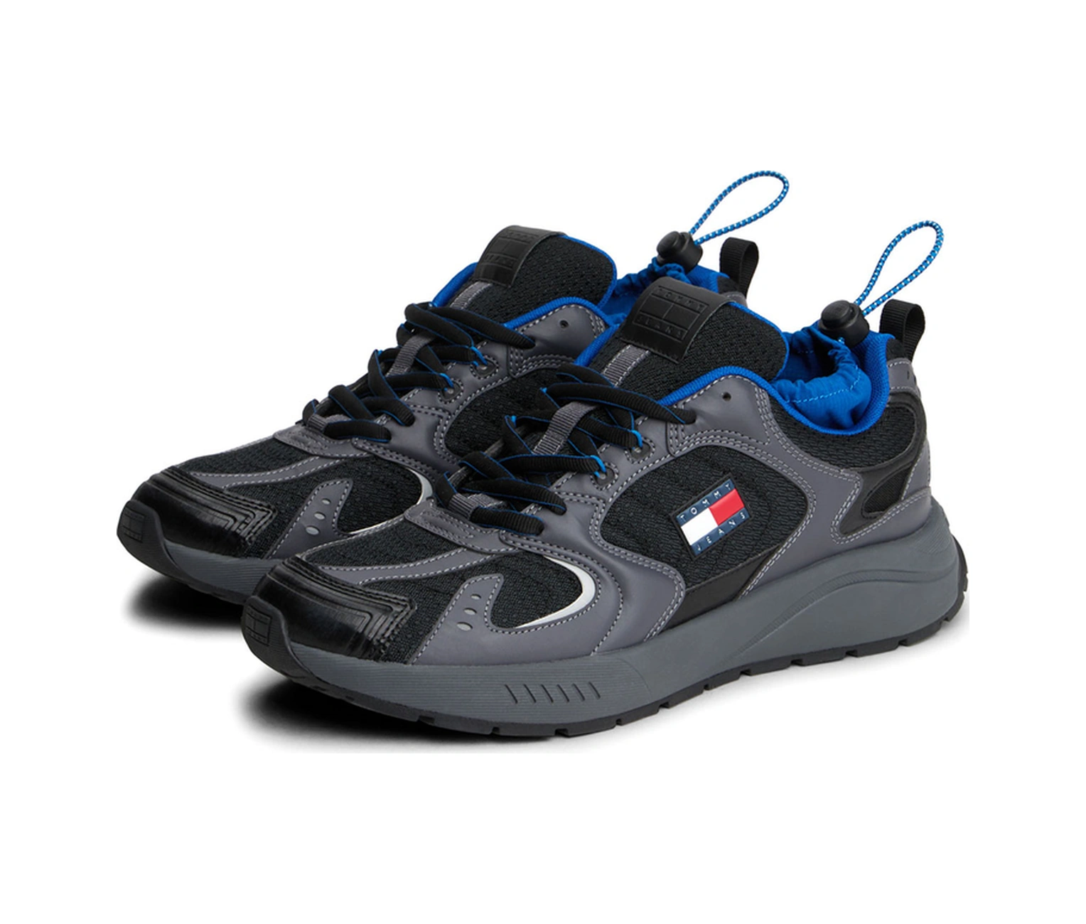 Tommy Hilfiger Tjm Runner Mıx Materıal Siyah Erkek Sneaker 000000000102265756 Siyah