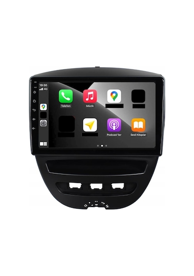Peugeot 107 Android Multimedya Sistemi 2-32 Myway 2007-2013 9"
