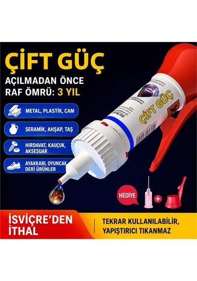Pm-29676 Yağ Bazlı Jel Tipi Süper Hızlı Çok Amaçlı Güçlü Yapıştırıcı Belirtilmemiş