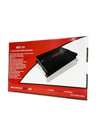 Audiomax Amfi 4200w 4 70w Rms 4 Kanal Oto Amfi Yeni Pro Seri
