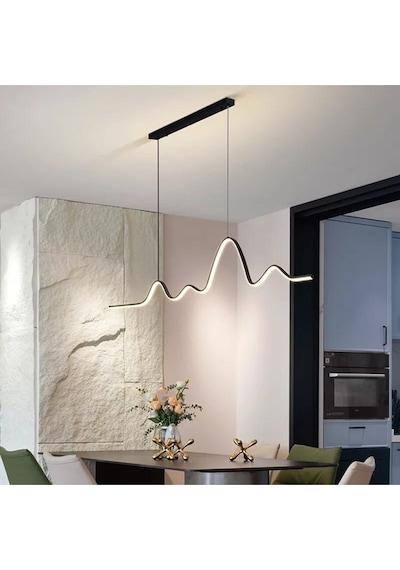 Sarkıt 3 Renk Işık Led Avize 110 cm - Worm