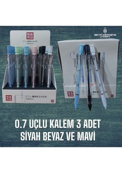 0.7 Mm Versatil Uçlu Kalem 3 Adet Tm-2570 Pym