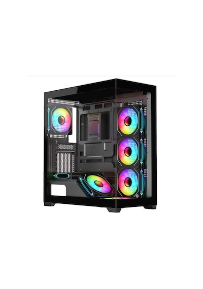 Frisby Fc-9565g Gdomınator 650w 80+ Gaming Kasa 7x Argb Fan Kdo