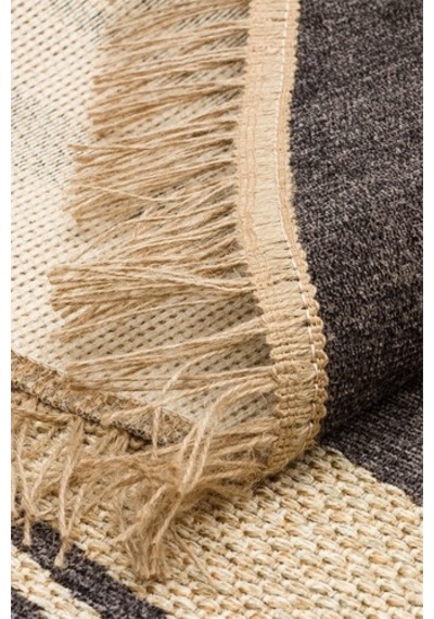 Eko Halı Brooklyn Brk 09 D.Grey Kaymaz Dokuma Kilim